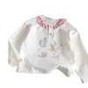 Camiseta de Segunda Pele Feminina para Primavera e Outono, Camiseta de Manga Longa para Bebês Meninas, Novo Modelo 2026 Blusa de Primavera Infantil, Roupa de Primavera para Meninas