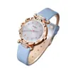 Productos Nuevos Transfronterizos Europeos y Americanos Fresco y Versátil Reloj de Pulsera Redondo de Aleación Juego de Joyas de Hoja de Arce Dropshipping