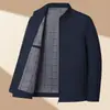 Chaqueta de hombre con cuello alto para primavera y otoño, cortavientos, impermeable, para senderismo, abrigo casual, chaqueta de trabajo retro americana