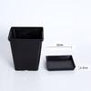 Galão Quadrado Espessado Pequeno Preto Quadrado 14cm Plástico Vaso de Flor Carnuda Galão Vaso Bandeja Grande Varanda Rosa Verde Vaso de Rosa