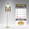 Electrochapado accesorios de escaparate de tienda de ropa de modelo para niños de alta gama maniquí de cuerpo entero para niños y niñas