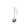 Colher Redonda Pequena de Aço Inoxidável 304 7,5cm Colher de Tempero Colher de Café Ninho de Pássaro Sobremesa Sorvete