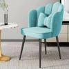 Silla de Comedor Silla de Restaurante Respaldo Silla de Maquillaje de Celebridad en Línea para Dormitorio de Niña Tocador Uñas Arte Sencillo Estilo Ins Fábrica