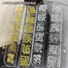 Decoraciones Populares Transfronterizas para Uñas con Forma de Estrella Set de 12 Piezas Dorado y Plateado Pegatinas Metálicas Ultra Delgadas Decoraciones de Pedrería para Uñas
