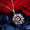 Colar roda-gigante coração de anjo floco de neve feminino S925 prata esterlina nicho moda alta qualidade corrente clavicular venda quente transfronteiriça