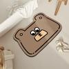 Felpudo de Barro de Diatomeas con Dibujos de Animales Lindos Transfronterizo para Baño, Absorbente de Agua, Secado Rápido, Antideslizante, Fácil de Cuidar