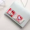 Etiqueta de Tecido Colorida dos Três Ursos Padrão de Maçã Rosa Marca Registrada Desenho Animado Roupa Chapéu Lenço Bolsa Bolsa de Mão Adesivo de Tecido