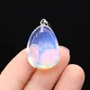 Pingente Irregular de Pedra Natural Exquisito Cristal Rosa Pedra Olho de Tigre Acessórios para Joias de Colar DIY Pingente