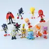Nova Figura Sonic de Anime, Rato Super Sonic, Rato Voador, Rato Ouriço, Miniaturas Pequenas Tendência em Caixa Surpresa