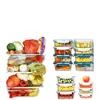 Caixa de Almoço de Vidro Aquecida no Micro-ondas com Conjunto de Marmita para Trabalhadores de Escritório Tigela de Almoço Separada Recipiente Crocante para Frutas