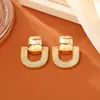 Brincos de Alta Qualidade com Fivela de Casco de Cavalo com Gotejamento de Óleo, Frescos e Modernos, Brincos Doces e Elegantes para Mulheres, Acessórios Diários Únicos e Personalizados