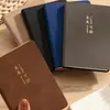 A7 Portátil Bloc de Notas Portátil Mini Bolsillo con Solapa Pantalón Libro A7 Cuero Simple Negocios Casual Libro de Contabilidad