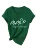 Mimi reza abraza amor Amazon eBay tienda independiente casual simple camiseta de mujer cuello en V manga corta capa base