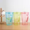 Chaleira de água fria PS de plástico simples Chaleira de água fria doméstica de grande capacidade para fazer chá e suco Empate Panela Geladeira Copo Set