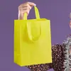 Bolsas de Tela No Tejida Termoselladas Estilo Vertical, Bolsas Tote Ecológicas de Tela No Tejida 3D, Al Por Mayor en Stock, Bolsas 3D de Tela No Tejida Impresas