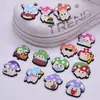 Nuevos Zuecos de Hongo Lindos Zapato Flor DIY Dibujo Animado Accesorios para Parte Superior Decoración Stock Listo Venta al por Mayor Accesorios para Zuecos