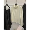 Liquidación, Sin Devoluciones ni Cambios. Nuevo Suéter Térmico Grueso Cálido Estilo Coreano Simple para Otoño e Invierno con Cuello Alto y Doble Cremallera 13611