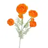 Flores de simulación multi-cabeza loto flocado arte floral de boda materiales florales para salón de bodas arreglo floral decoración de techo flores artificiales