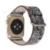 Para Pulseira Apple Watch iwatch1234567se Geração Apple Watch Pulseira de Couro Estampada Estilo Chinês Pronta Entrega