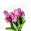 Flor mil PU tulipa casamento alto sentido mini imitação flor decoração de casamento de seda flor casa falsa flor cross-border atacado