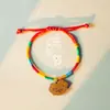 Pulsera de Cuerda Colorida del Festival del Bote del Dragón Bolsita Pequeña del Festival del Bote del Dragón Zongzi Pequeño Cuerda para la Mano Cabeza de Tigre Festival de Mayo Cuerda Colorida Terminada Pequeños Regalos