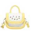 Bolso de Mano Cuadrado Pequeño de Estilo Dulce al Por Mayor para Mujer 2025 Verano Nuevo Bolso Mini de Hombro con Bloques de Color Moderno Versátil Bolso Cruzado