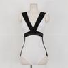 2023 Blanco y Negro Bloques de Color Simples Estilo Fragante Cuello en V Sexy Pieza de Vacaciones Traje de Baño Bikini para Mujer Bikini de Corea del Sur