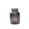 Jarrón de Vidrio de Boca Ancha con Rayas Verticales Personalizado, Jarrón de Flores de Lujo Ligero para Decoración de Sala de Estar, Jarrón Moderno para Arreglos Florales Hidropónicos Venta al por Mayor