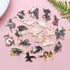 Halloween Pássaro Preto Cobra Gato Caveira Morcego Animal Pingente Conjunto de Pingentes Colar Brincos DIY Acessórios de Joias