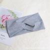 Banda para el cabello deportiva de yoga de color cruzado, turbante absorbente de sudor para correr en verano, banda para el cabello de punto lunar, accesorios para el cabello con borde cruzado