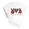 Amazon Tops para Mujer Nuevos Productos Árbol de Navidad Merry Claus Papá Noel Blancos Lindos Tops de Moda para Mujer