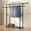 Secador de Roupas Simples Cabideiro de Chão para Quarto Varal de Roupas Interno Cabide de Roupas Cabideiro Montado de Chão para Dormitório Venda por Atacado