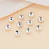 Cuentas Redondas de Hierro Electrochapado, Cuentas Sueltas, Cuentas de Superficie Lisa, Accesorios para Enhebrar Cuentas, Accesorios para Joyería DIY, Collar, Pulsera, Cuentas Separadoras, Venta al por Mayor