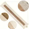 Camino de mesa nórdico simple y lujoso de algodón y lino con bloqueo de color y borlas, mantel largo para decoración de mesa de té festiva, venta al por mayor