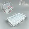 Caja de Almacenamiento Transparente de Plástico Desmontable con 15 Compartimentos para Equipo de Pesca, Accesorios, Herramientas de Ferretería, Cuentas para Manualidades y Organización de Piezas