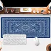 Venta al por mayor del fabricante Popular transfronterizo Estilo exótico retro persa Alfombrilla de ratón grande para escritorio con bloqueo de bordes de caucho natural