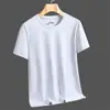 Nova Camiseta de Seda Gelada de Manga Curta Estilo Casal Seda Gelada Manga Curta Esportiva Fitness Camiseta de Secagem Rápida Respirável Corrida Fitness