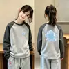 Camiseta base de doble cara con forro de forro polar para niñas, camiseta casual de manga larga para otoño e invierno para niños mayores, top cálido y suave