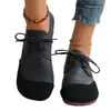 Outono 2026 Cor Lisa Bloco de Cor Cadarço Estilo Mori Salto Baixo Bico Redondo Sapatos Individuais Casuais Versáteis Moda Feminina Sapatos de Dirigir