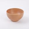 Cuenco de madera maciza He Shi, ensaladera de madera entera de haya, frutero doméstico, cuenco de madera japonés, vajilla de troncos vintage de color sólido