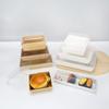 Caja para Tartaleta de Huevo con Tapa, Caja Desechable con Forma de Barco, Caja de Papel para Empaque de Rollo Suizo, Caja Cuadrada para Llevar Barbacoa, Sushi, Sándwich
