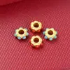 Nepal Accesorios para joyería DIY de oro de 18 quilates con cuentas espaciadoras oro antiguo materiales de accesorios para pulseras de oro