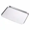 Acero Inoxidable Dorado Rectangular Plato Dulcero Plato de Cena Bandeja Plato Plano Estilo Japonés Plato Cuadrado Vintage Estilo Antiguo