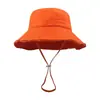 En stock Algodón Puro Lavado Sombrero de Pescador con Volantes Hyun-a Sombrero de Cubo para Mujer para Compras y Viajes Sombrero de Sol Personalizado de Moda