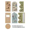 Tablero Decorativo de Entrada Sala de Estar Bastidor de Hilos para Máquina de Coser Tablero Perforado de Madera Maciza Montado en Pared Estante de Exhibición para el Hogar