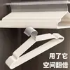 Perchas blancas de alta calidad, elegantes y ligeras para adultos, engrosadas para mayor durabilidad, con diseño antideslizante, adecuadas para dormitorios de estudiantes y uso doméstico