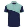 Polo de Verano de Solapa y Manga Corta con Bloques de Color, Logotipo Estampado Personalizado, Camiseta de Ropa de Trabajo, Uniforme de Trabajo, Camisa Cultural, Estampado Bordado