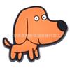 Perro Shiba Inu de dibujos animados lindo zapatillas decorativas flor de dibujos animados zuecos accesorios DIY hebilla plástico blando PVC hebilla de zapato epoxi