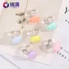 Suministro directo de fábrica DIY hecho a mano 20 mm color interior transparente cabeza de conejo cuentas sueltas en cuentas acrílicas accesorios para joyería