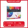 Bolígrafo de acuarela de doble punta, juego de 120 colores, punta suave, pintura para niños, protección ambiental, lavable, especial para estudiantes de arte